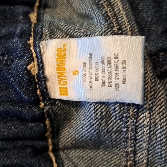 Gymboree girls size 5 outlet jean skirt with embroidered flowers VGUC - Picture 3 of 4